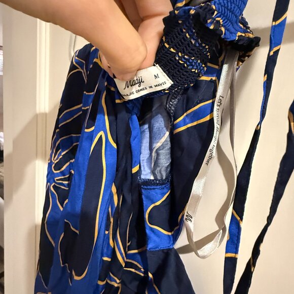 French Navy Anahi Long Dress in Blue / Navy by Maaji - Medium - Picture 4 of 5